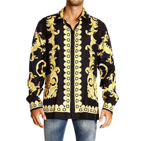 camicia uomo versace outlet|versace clothing.